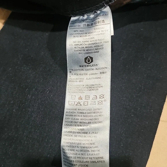 Signature by Levi Strauss Women's Deep Blue Straight Leg Jeans - Picture 5 of 10